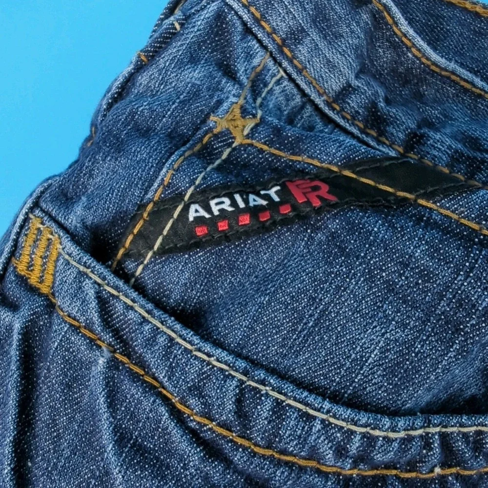Ariat FR Jeans Men's 40x36 Blue M3 Loose Straight CAT 2 Flame Resistant Work